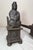 Antique Pair 19th Century Chinese Emperor & Empress Cast Iron Fireplace Andirons For Sale - Image 9 of 16