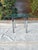 Mid 20th Century Barcelona Style Chrome X-Base Glass Top Side Table, Mid-Century Modern For Sale - Image 4 of 10