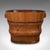 This is an antique waste paper basket. A Dutch, cedar and brass-bound bathroom or home office bin, dating to the late...