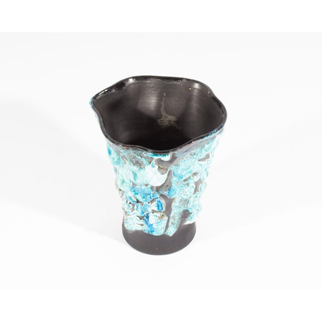 Écume De Mer French Fat Lava Ceramic Vase Designed by Le Cyclope For Sale - Image 4 of 9