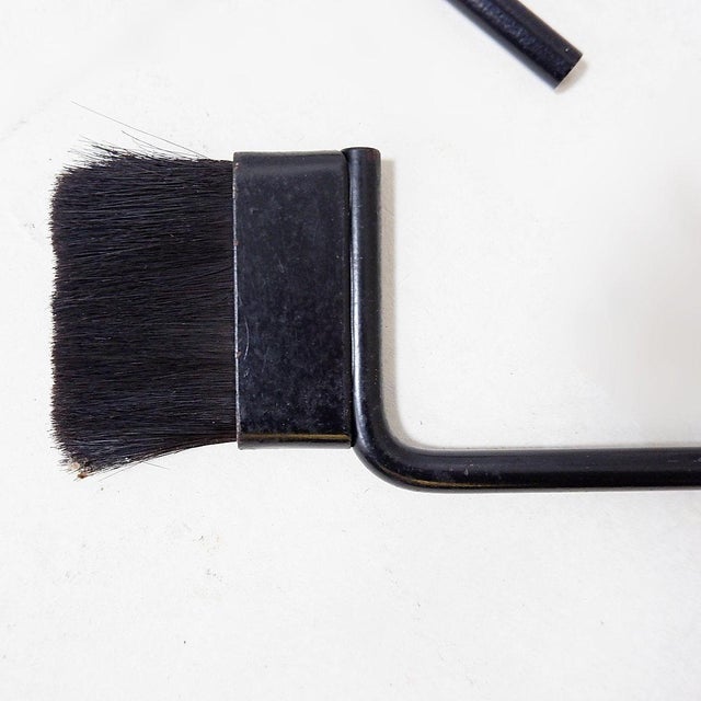 Vintage Black Metal Fire Set by Ann Maes, 1970s, Set of 5 For Sale - Image 10 of 15