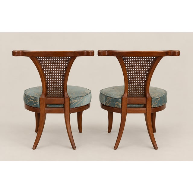 Mid-Century Modern MCM Chairs Attributed to William Billy Haines - Set of Four For Sale In Naples, FL - Image 6 of 8