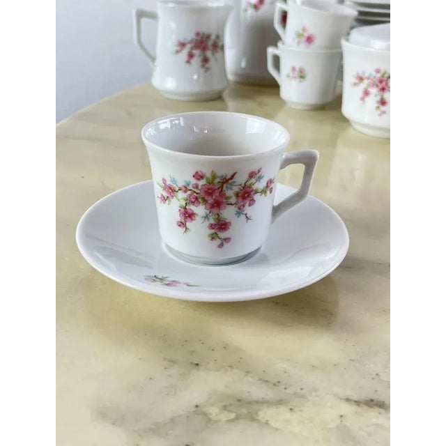 Bareuther Bavaria coffee service, Made in Germany, 80s Consisting of 12 cups and saucers, coffee maker, dairy and sugar...