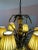 Wood Vintage Regency Tole Wheat Sheaf Chandelier in the Style of Currey and Company For Sale - Image 7 of 11
