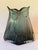 Vintage Hand Blown Glass Geometric Shaped Owl Vase. The pontil mark is smooth and slighting indented. In the style of...
