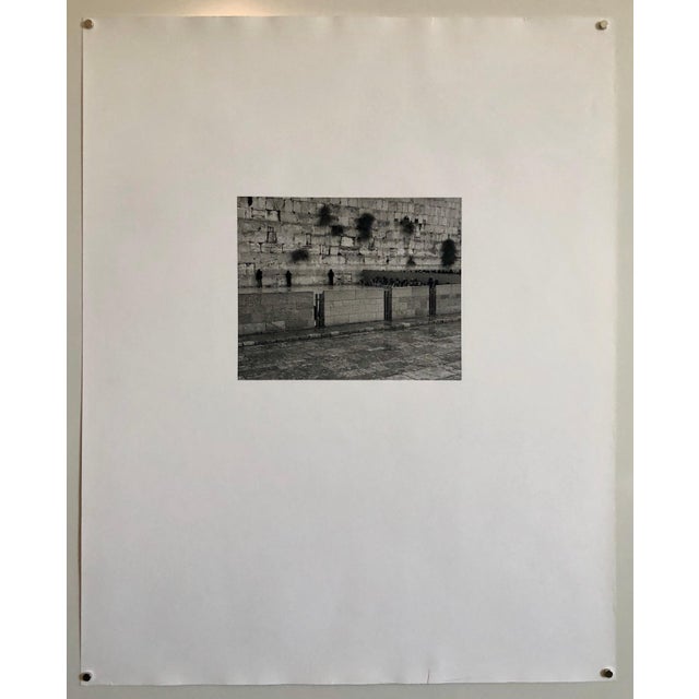 Mikael Levin, Jerusalem, Israel Western Wall Ed of 5 Vintage Silver Gelatin Photograph Print For Sale - Image 4 of 4