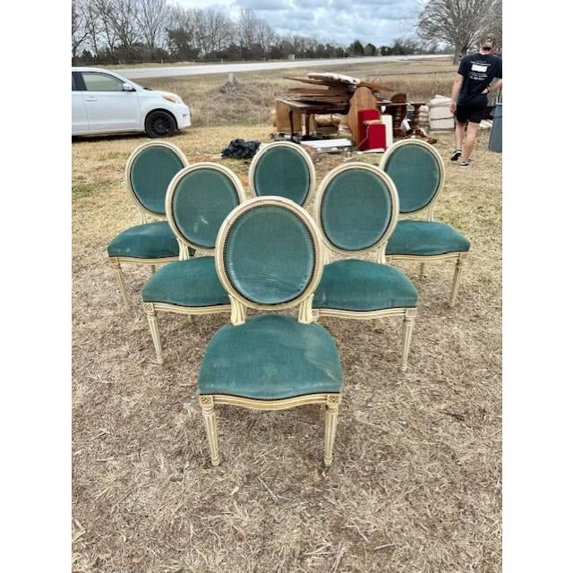 French 19th Century Louis XVl Dining Chairs - Set of 6 For Sale - Image 3 of 15