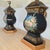Chinoiserie Late 20th Century Chelsea House Neoclassical Black Lacquer Painted Trophy Urn Table Lamps 32" - A Pair For Sale - Image 3 of 12