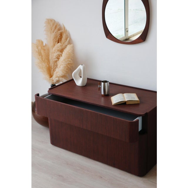 Brown Vintage Italian Wenge Chest of Drawers, 1980s For Sale - Image 8 of 18