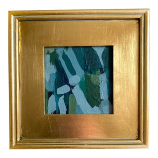 "Blue Grass" 2025 Framed Mini Painting by Jessalin Beutler For Sale
