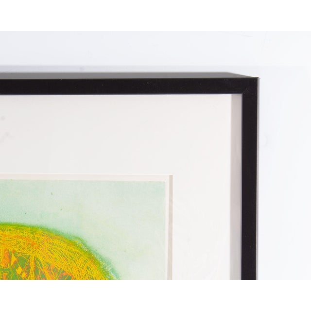 1970s “Portrait of a Young Man” Abstract Intaglio Print by Sergio Gonzalez Tornero For Sale - Image 5 of 9