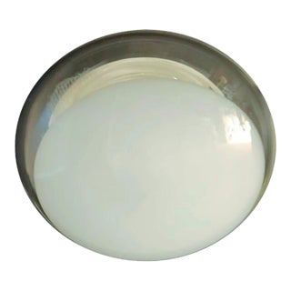 1960s Murano Milky White Flush Mount For Sale