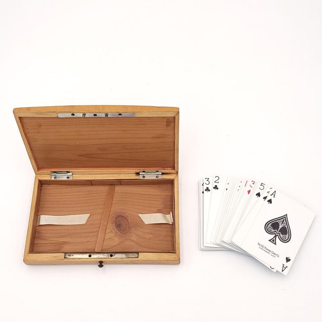 Late 19th Century Vintage Deck of Pan Am Playing Cards in 19th-Century French Card Box For Sale - Image 5 of 8