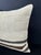 Contemporary Turkish Hemp Pillow Cushion Natural Beige Black Cushion Cover 20x20 For Sale - Image 3 of 4