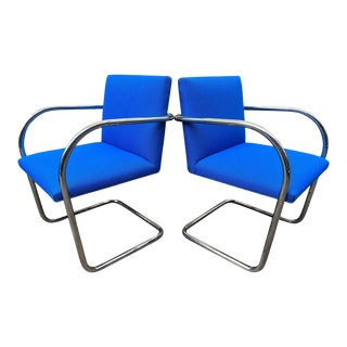 Pair of Brno Tubular Arm Chairs For Sale