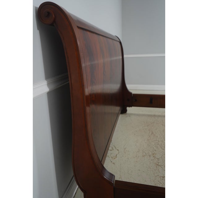 Hickory Chair Furniture Company Hickory Chair Co Mahogany King Size Sleigh Bed For Sale - Image 4 of 15