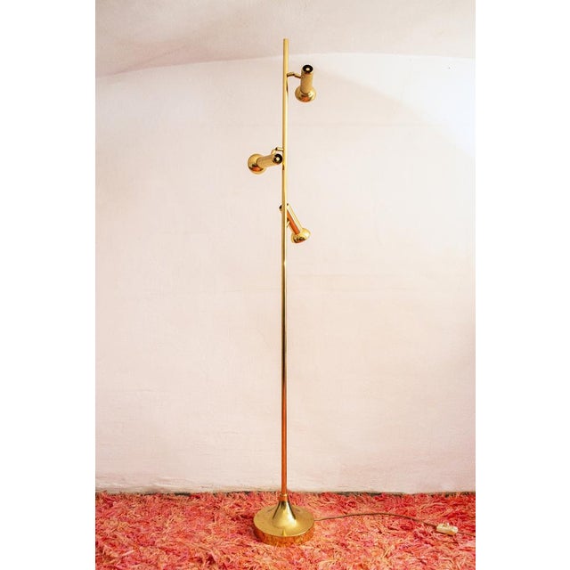 1970s Italian Brass 3-Light Floor Lamp by Goffredo Reggiani, 1970s For Sale - Image 5 of 5