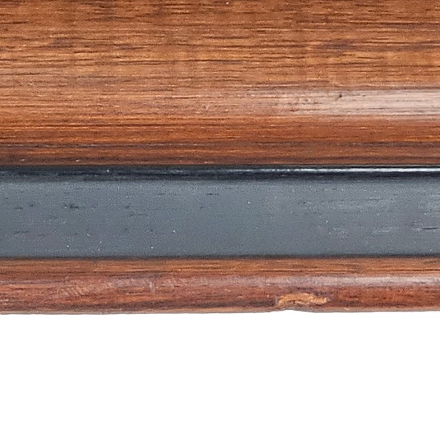 Aesthetic Movement Solid Walnut Frame W Gilt Gesso Liner and Portrait Print C1900 For Sale - Image 12 of 14