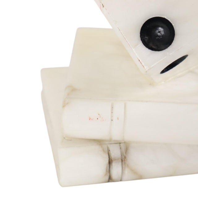 Vintage Alabaster Dice Paperweight Figurine For Sale - Image 5 of 14