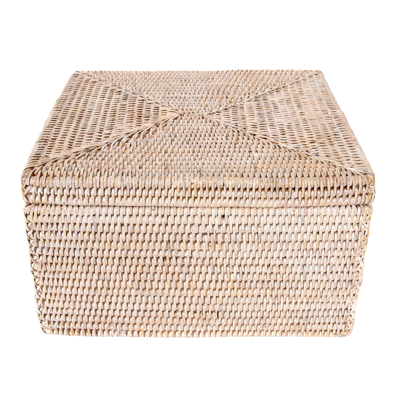 Artifacts Rattan File Box With Lid Chairish