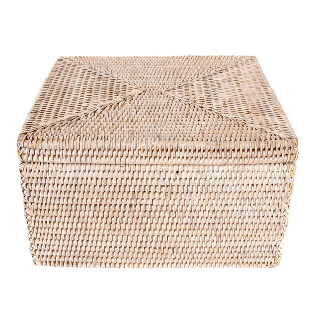 Artifacts Rattan File Box With Lid Chairish
