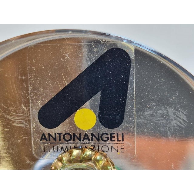 Vintage Circe antonangeli illuminazione wall lamp glass metal '80 The Circe wall lamp designed by Carlo Bartoli in 1989...