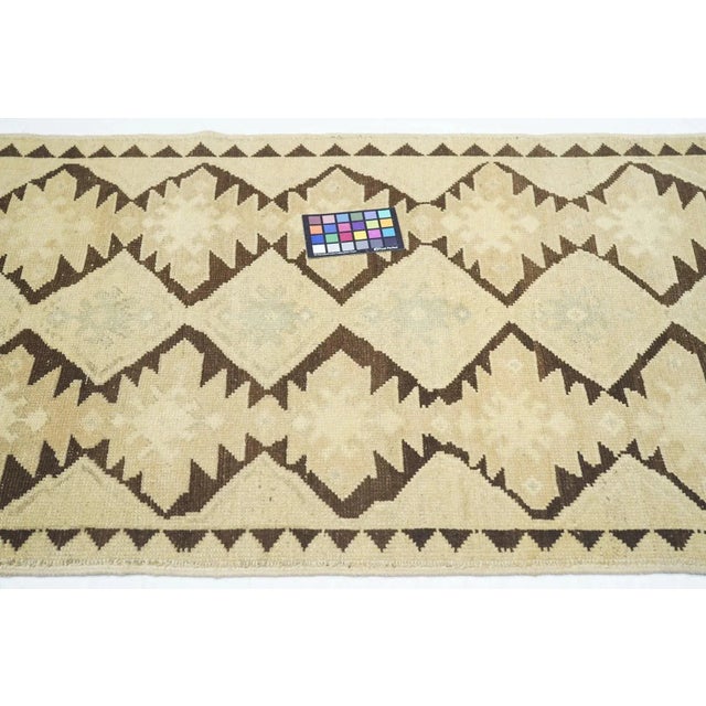 Textile Geometric Rug 2'7'' X 7'1'' For Sale - Image 7 of 9
