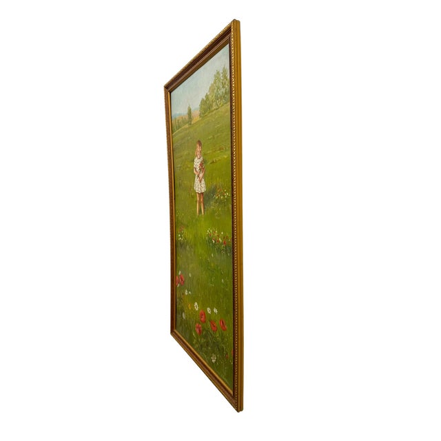 Illustration Original 1970 "Springtime" Oil Painting by J. Dembrow – Vintage Redbook Magazine Illustration Art. For Sale - Image 3 of 7