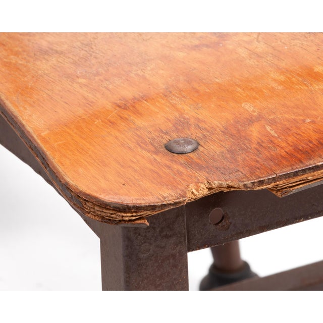 Toledo Industrial Metal Furniture Company Chairs Steel Frame Plywood Seat a Set of Four For Sale - Image 13 of 18
