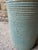 Tall Ribbed Pottery Vase, Turquoise For Sale - Image 13 of 13