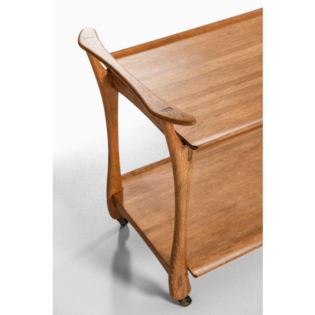 Wood Scandinavian Modern Oak Trolley by Jens Quistgaard, 1950s For Sale - Image 7 of 8