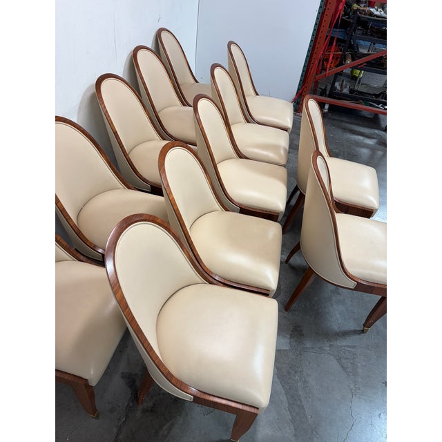 2010s Dining Chairs Set of 12 Attributed to Cygal For Sale - Image 5 of 12