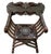 Indian Rosewood Royal Peacock Chair with Intricate White Inlay For Sale - Image 3 of 5