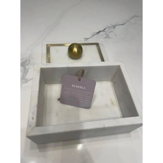 2020s Transitional Modern Marble Trinket Box For Sale - Image 5 of 8