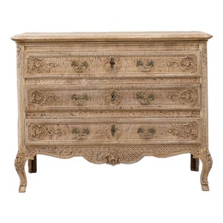 Mid 20th Century France Traditional Antique White Wood Chests of Drawers For Sale