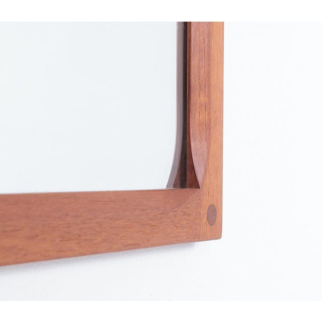 Wood Model 164 Mirror in Teak by Kai Kristiansen for Aksel Kjersgaard, 1960s For Sale - Image 7 of 11