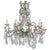 French 10-Light French Louis XV Style Crystal Beaded Chandelier, Circa 1930s For Sale - Image 3 of 13
