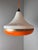 Orange White and Orange Plastic Pendant, Denmark For Sale - Image 8 of 11