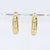 Pair of 18k Yellow Gold "Huggies" Earrings With Diamond Accents For Sale - Image 4 of 4