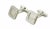 This is an authentic elegant pair of cufflinks by designer Baraka, they are crafted from 18k white gold with a high...