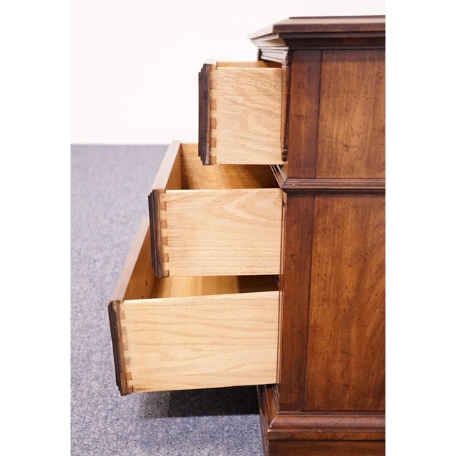 Wood Davis Cabinet Co. Tawny Cherry Italian Inspired Traditional 25" Three Drawer Nightstand - Model 1907 For Sale - Image 7 of 14