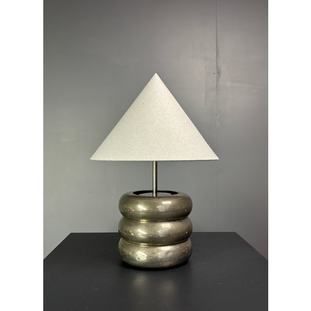 Mid-Century Modern French Silver Plated Table Lamp, 1950s For Sale - Image 18 of 18