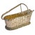 An elegant vintage silver-plated sommelier-style wine bottle cradle crafted in a woven basketweave wire pattern. Features...