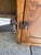 Brown Vintage Industrial Desk With Integrated Swing-Out Stools For Sale - Image 8 of 18