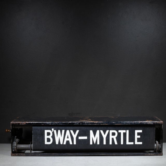 Brooklyn Nyc Subway Destination Roll c.1900-1910 For Sale In San Francisco - Image 6 of 16