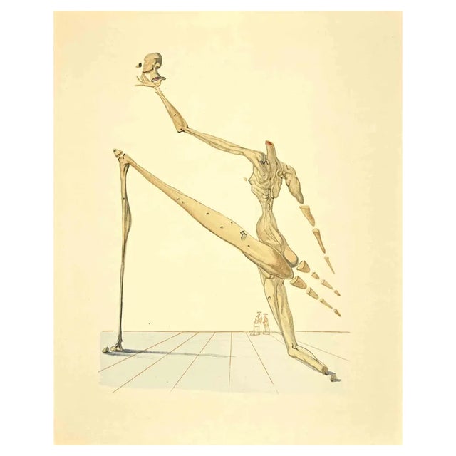 Salvador Dali, Bertrand de Born, Woodcut Print, 1963 For Sale