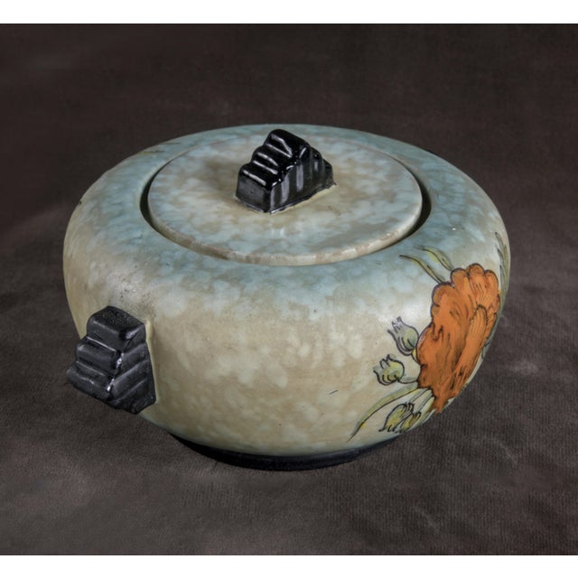 Mid-Century Modern Italian Art Deco Ceramic Vase, 1930s For Sale - Image 3 of 6