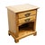 Link Taylor Countryside Collection Solid Oak Early American Rustic 21" Open Cabinet Nightstand 6613 For Sale - Image 4 of 14