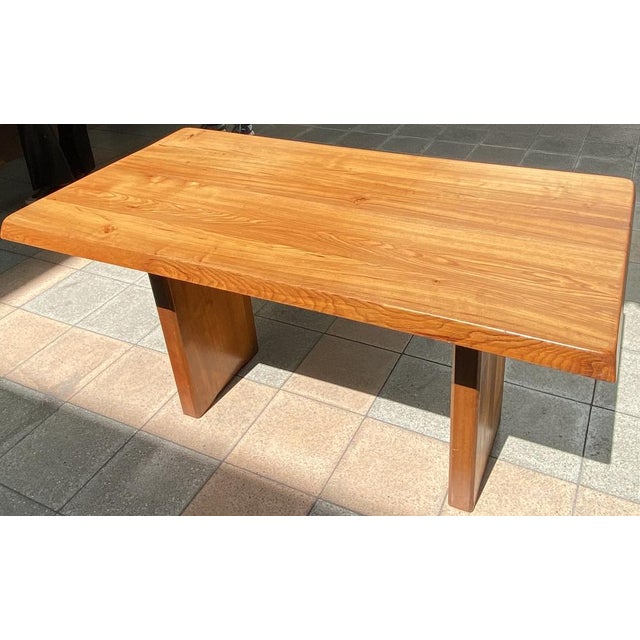 T14 Table in Elm by Pierre Chapo For Sale - Image 12 of 15