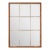 1990s Large Walnut With Gold Accent Beveled Glass Mirror For Sale